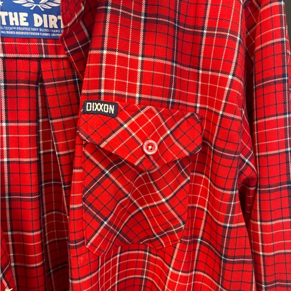🔥2/$150🔥DIXXON The Dirte Long sleeve Flannel Plaid Men’s XL - Picture 4 of 7